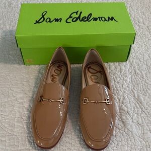 NWT Sam Edelman Loraine Tan Patent Leather Loafers Sz 9.5